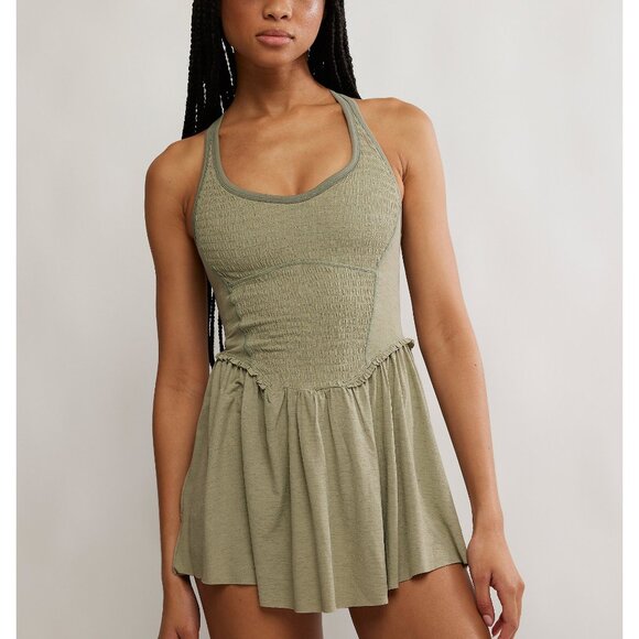 FP Movement by Free People Pants - FP MOVEMENT Smockin Hot Dress / Sage Stone